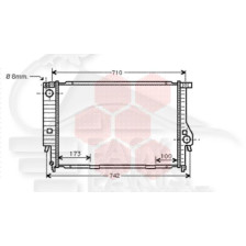 5.25 TDS AVEC OU SANS CLIM BOÎTE MÉCA 650 X 430 X 42 pour BMW S5 E34