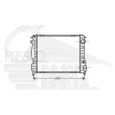 RADIATEUR 1.9 DROIT AVEC OU SANS CLIM BACCARAT pour RENAULT CLIO