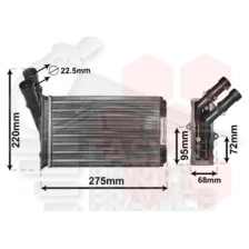 RADIATEUR DE CHAUFFAGE TYPE VALEO 234 X 156 X 42 pour CITROEN XANTIA