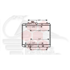 RADIATEUR 1.0 / 1.2 BM 375 X 478 X 16 