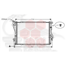 RADIATEUR 750 DROIT 650 X 438 X 34 pour BMW S7 E38