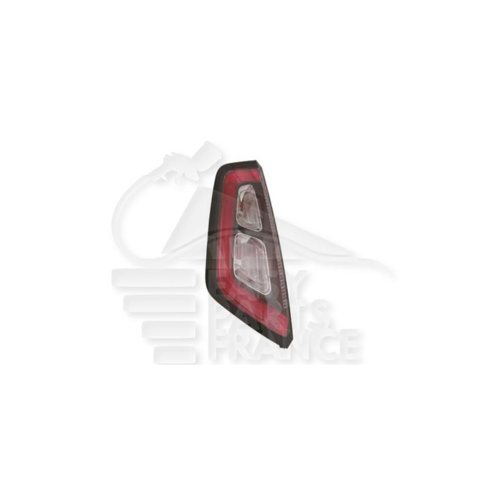 FEU ARRIÈRE-GAUCHE BORD NOIR - CENTRE NOIR pour FIAT PUNTO