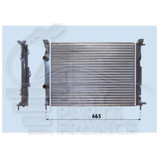 RADIATEUR 1.9 DCI AVEC OU SANS CLIM 590 X 455 X 34 pour RENAULT MEGANE