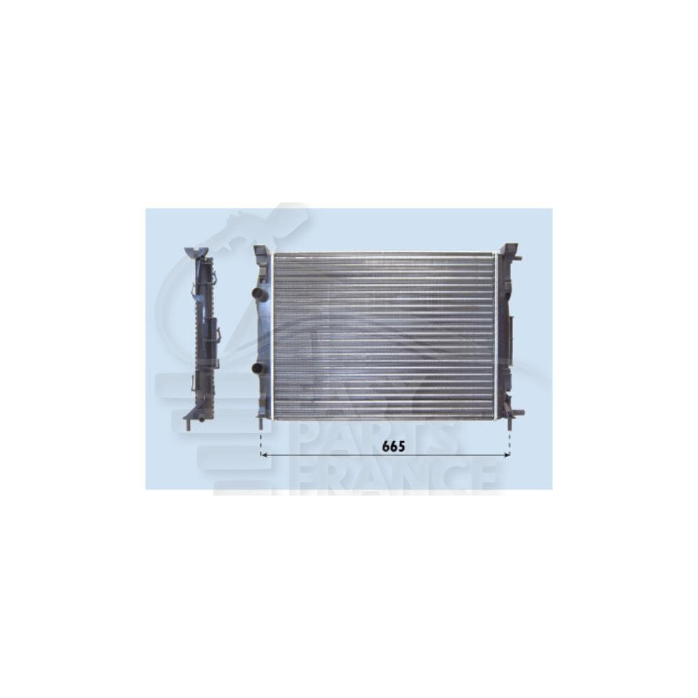 RADIATEUR 1.9 DCI AVEC OU SANS CLIM 590 X 455 X 34 pour RENAULT MEGANE