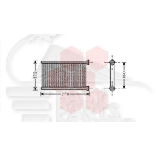 RADIA DE CHAUF TT TYPES M/VALEO 148 X 255 X 27 