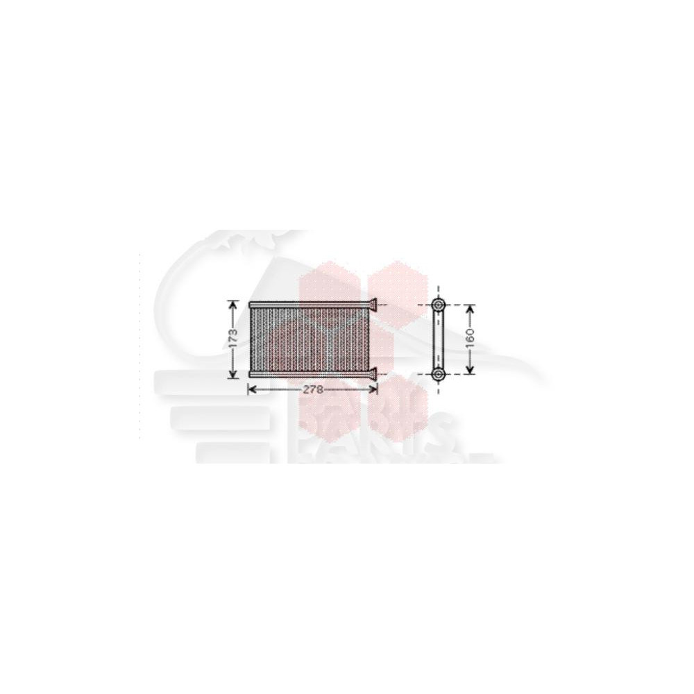 RADIATEUR DE CHAUFFAGE TOUS TYPES MODÈLE VALEO 148 X 255 X 27 pour BMW S1 E 87