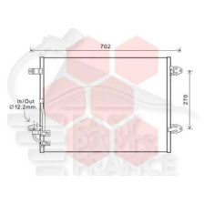 CONDENSEUR 2.0 TDI 560 X 440 X 16 