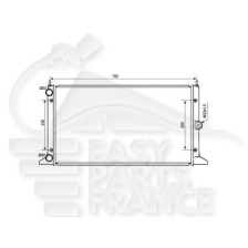 RADIATEUR 1.8 I - 1.9 TDI - 645 X 377 X25 pour SEAT ALHAMBRA