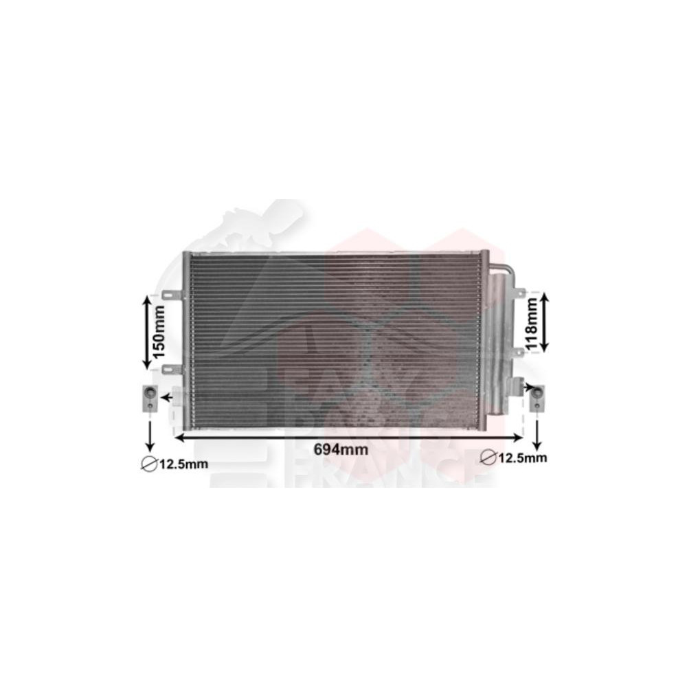 CONDENSEUR TOUS TYPES 560 X 351 X 16 pour IVECO DAILY