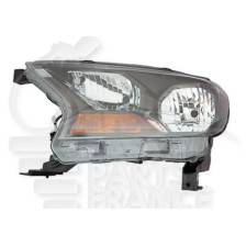 PHARE OPTIQUE GAUCHE H7+HB3 MANUEL OU ÉLECTRIQUE - SANS MOTEUR - FEU ORANGE pour FORD RANGER PICK-UP