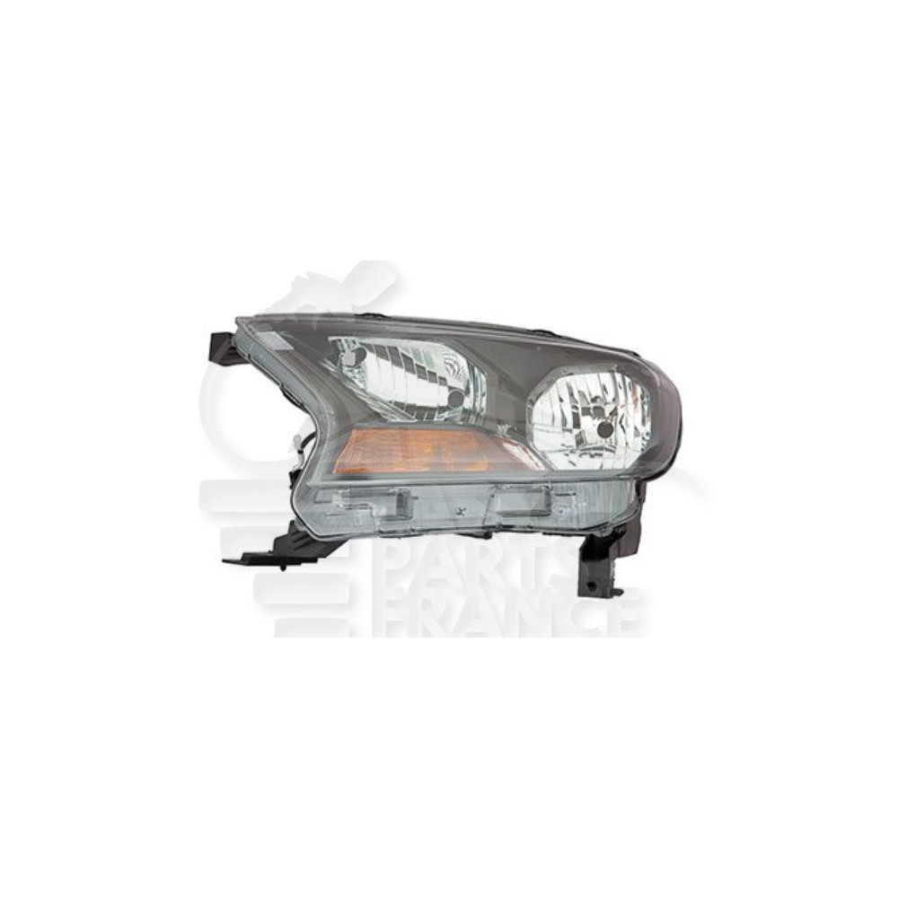 PHARE OPTIQUE GAUCHE H7+HB3 MANUEL OU ÉLECTRIQUE - SANS MOTEUR - FEU ORANGE pour FORD RANGER PICK-UP