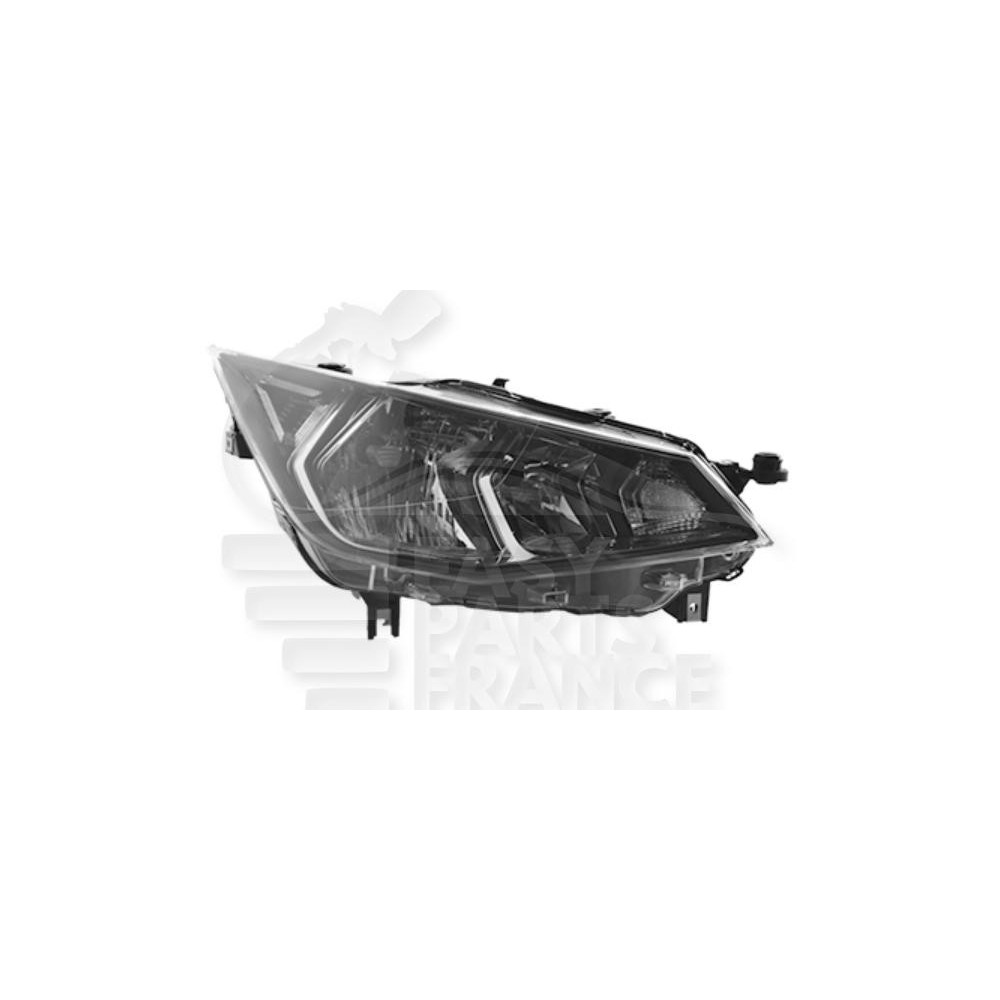 PHARE OPTIQUE DROIT H7+H7 ÉLECTRIQUE AVEC MOTEUR et FEU DE JOUR LED pour SEAT IBIZA