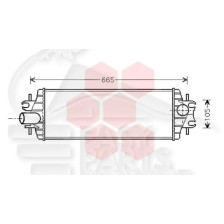 ECHANGEUR 2.5 DTI  540 X 175 X 85 pour NISSAN PRIMASTAR