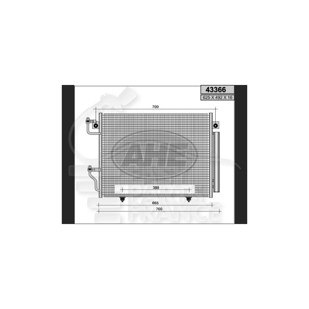 CONDENSEUR TOUS TYPES pour MITSUBISHI PAJERO SPORT