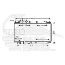 RADIATEUR 1.6/1.8 AVEC OU SANS CLIM .. BOÎTE MÉCA pour HONDA CIVIC