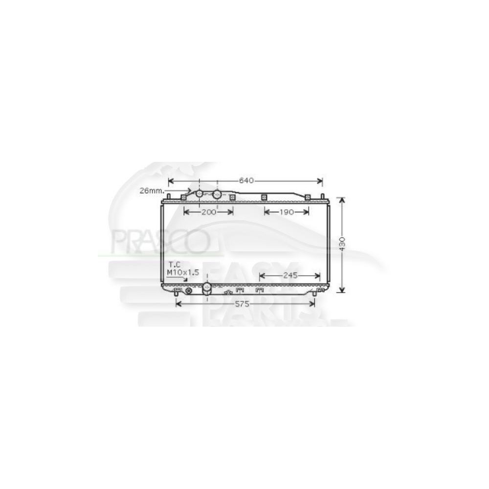 RADIATEUR 1.6/1.8 AVEC OU SANS CLIM .. BOÎTE MÉCA pour HONDA CIVIC