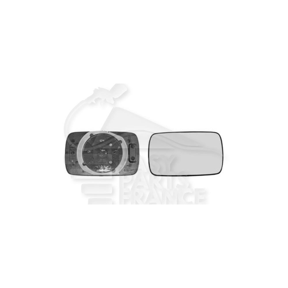 GLACE DE RÉTROVISEUR GAUCHE BLEU CHAUFFANT CONVEXE pour BMW S3 E36 COMPACT
