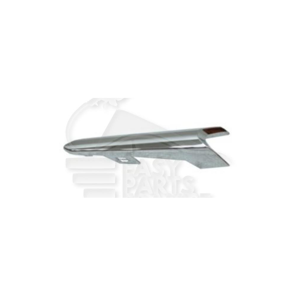 MOULURE DE GRILLE DE PARE-CHOC AVANT-GAUCHE AVEC EMPLACEMENT ANTI-BROUILLARD CHROMEE pour MAZDA MAZDA 3