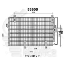 CONDENSEUR 1.7-1.8 -2.0 580 X 325 X 30 pour ALFA ROMEO 155