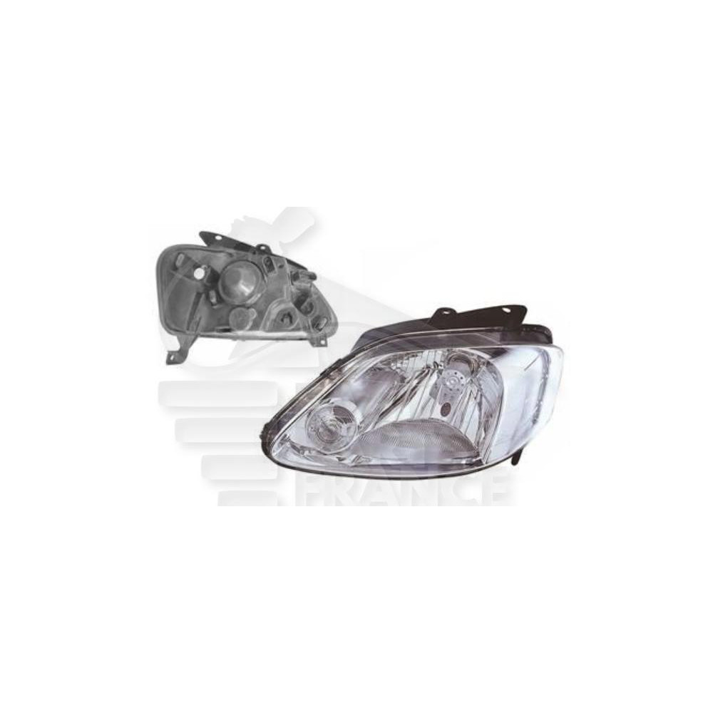 PHARE OPTIQUE GAUCHE H4 ÉLECTRIQUE SANS MOTEUR pour VOLKSWAGEN FOX