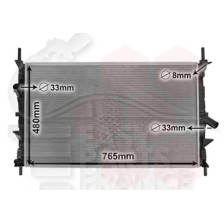 RADIATEUR 2.2 TDCI 765 X 480 X 16 pour FORD TRANSIT