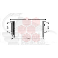 CONDENSEUR 3.0 TD 562 X 340 X 16 pour IVECO DAILY