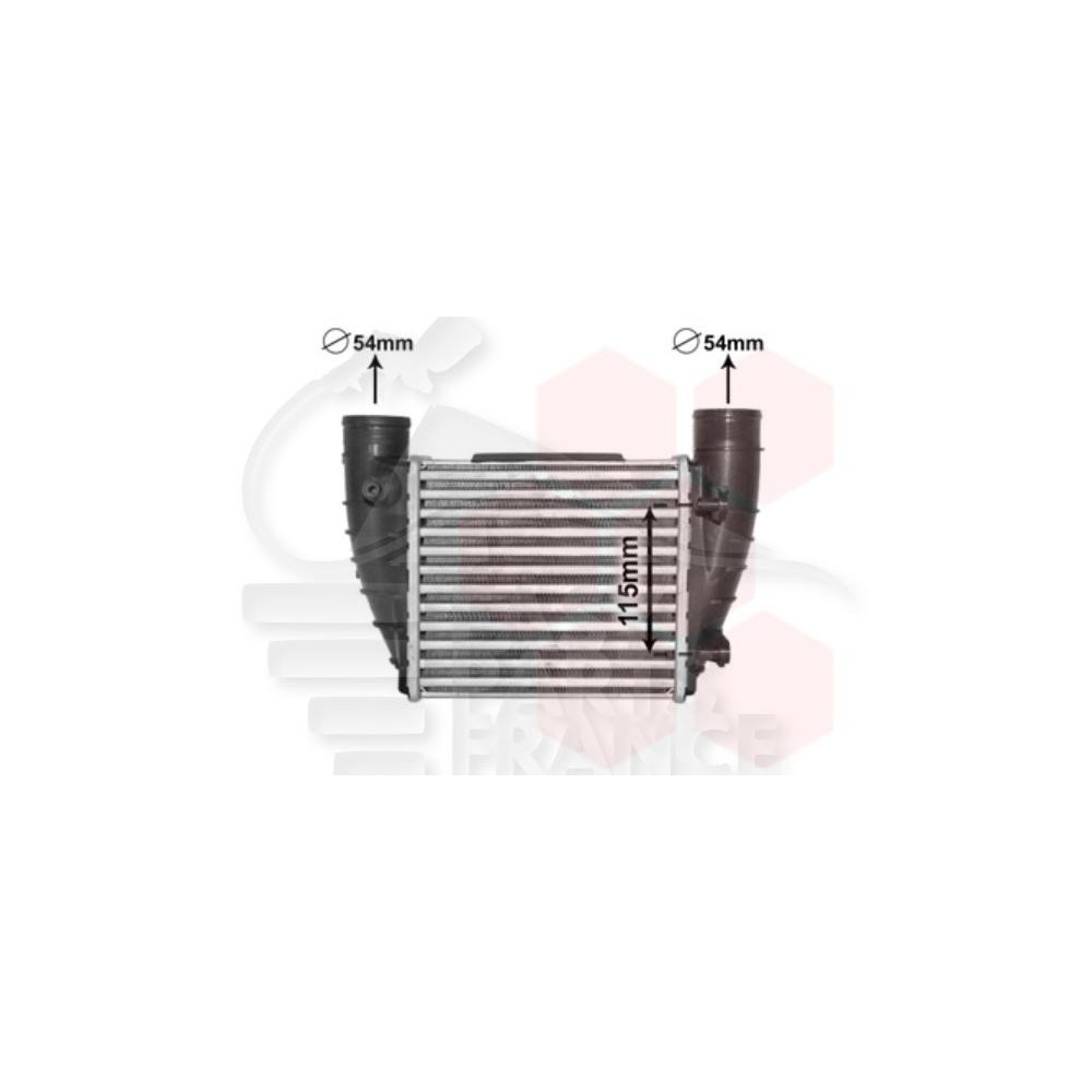 ECHANGEUR 2.0 TFSI/TDI DROIT - 202 X 185 X 62 pour SEAT EXEO