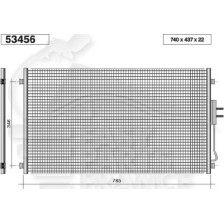 CONDENSEUR DE CLIM ESSENCE TOUS TYPES 740 X 437 X 22 pour CHRYSLER VOYAGER