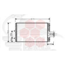 CONDENSEUR TT TYPES 530 X 350 X 23 
