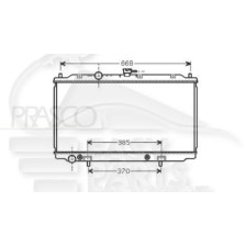 RADIATEUR 2.2 TD BOÎTE AUTO AVEC OU SANS CLIM pour NISSAN PRIMERA