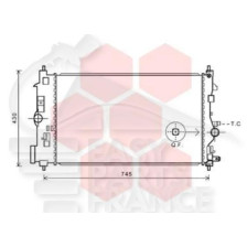 RADIATEUR 1.4I 680 X 412 X 28 pour OPEL INSIGNIA