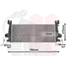 ECHANGEUR 1.6I et SIDI BOÎTE AUTO 665 X 285 X 31 pour OPEL CASCADA