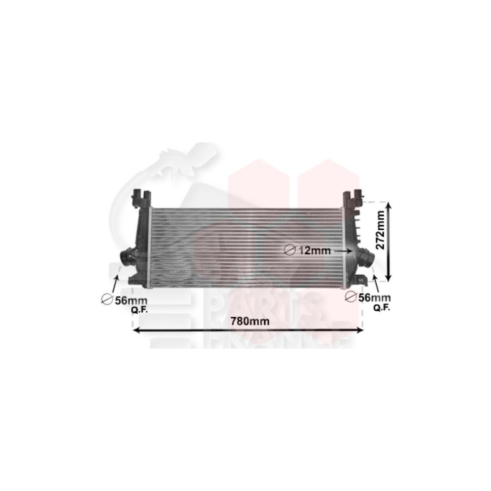 ECHANGEUR 1.6I et SIDI BOÎTE AUTO 665 X 285 X 31 pour OPEL CASCADA