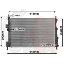 RADIATEUR 1.6 TDCI BOÎTE MÉCA 548 X 380 X 26 pour FORD C MAX