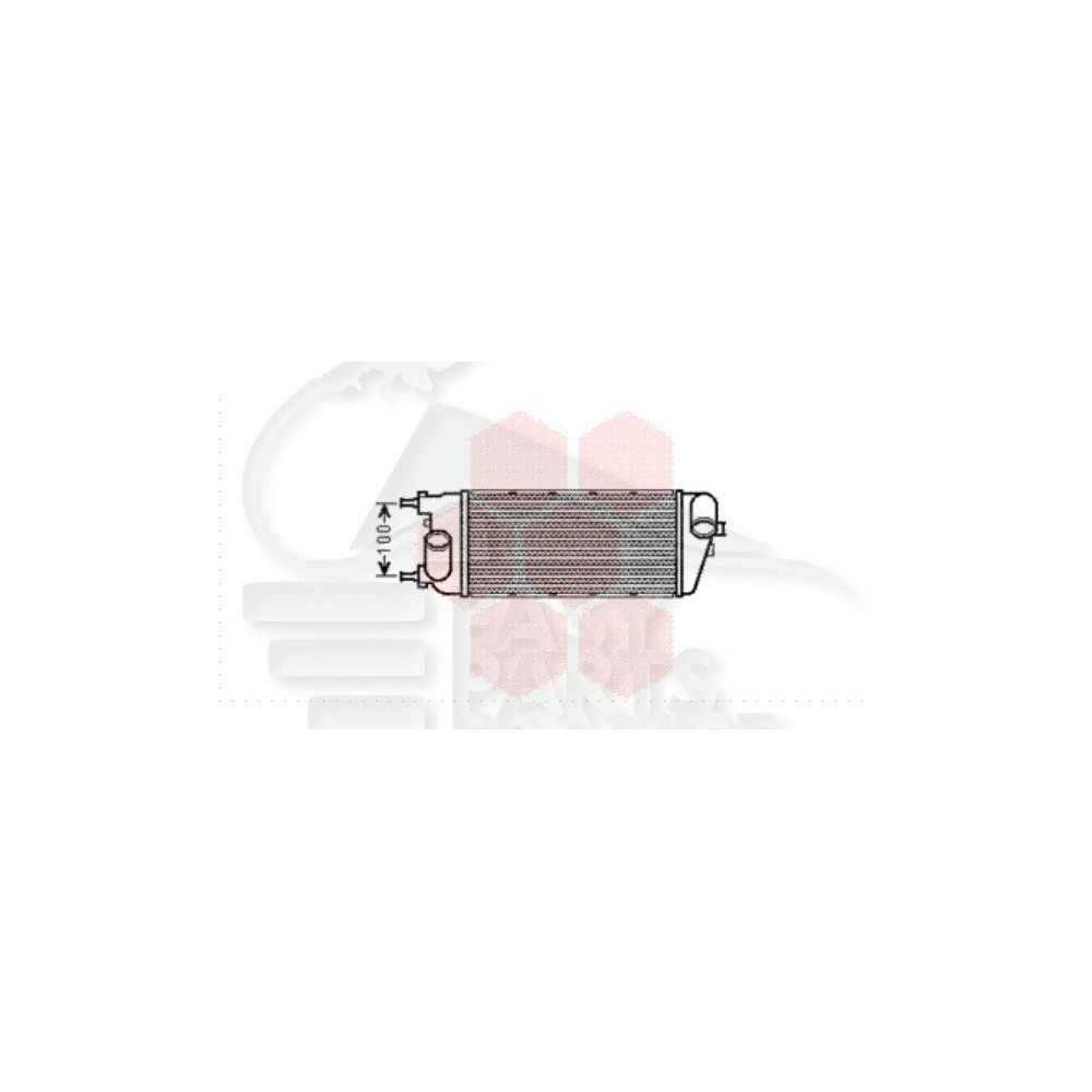 ECHANGEUR 1.3 TDCI 11/10 → 290 X 130 X 64 pour FORD KA