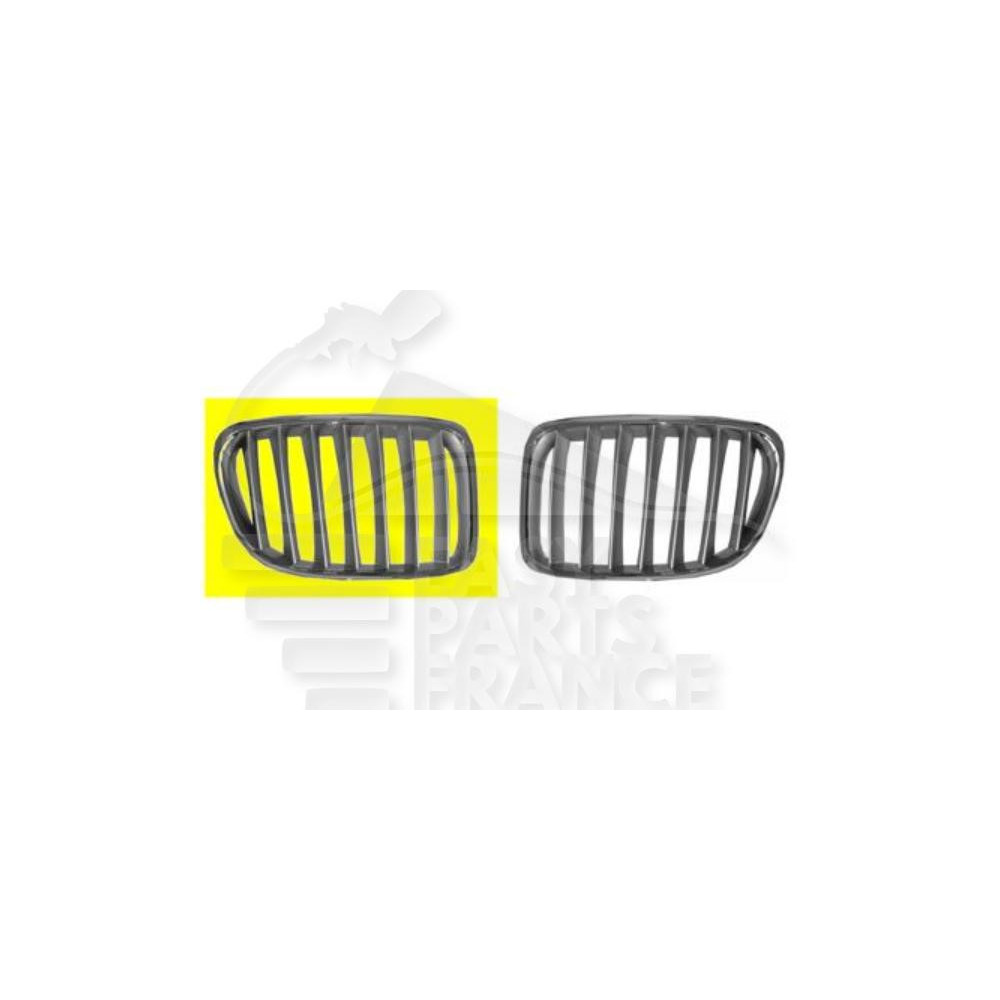 GRILLE DE CALANDRE DROIT ARGENT - CHROMEE pour BMW X1