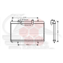 RADIATEUR 3.0 24V BOÎTE AUTO 380 X 707 X 33 pour CITROEN C6
