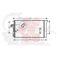 CONDENSEUR TT TYPES 700 X 390 X 16 
