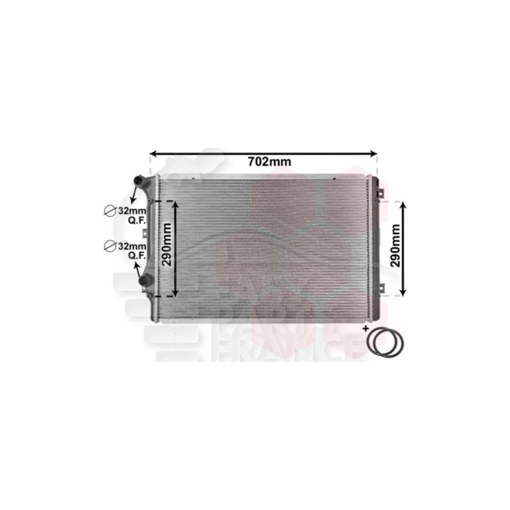 RADIATEUR - 2.0 TFSI - 650 X 444 X 32 pour VOLKSWAGEN EOS