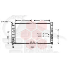 RADIATEUR 3.0I BOÎTE AUTO 780 X 380 X 24 pour OPEL SINTRA