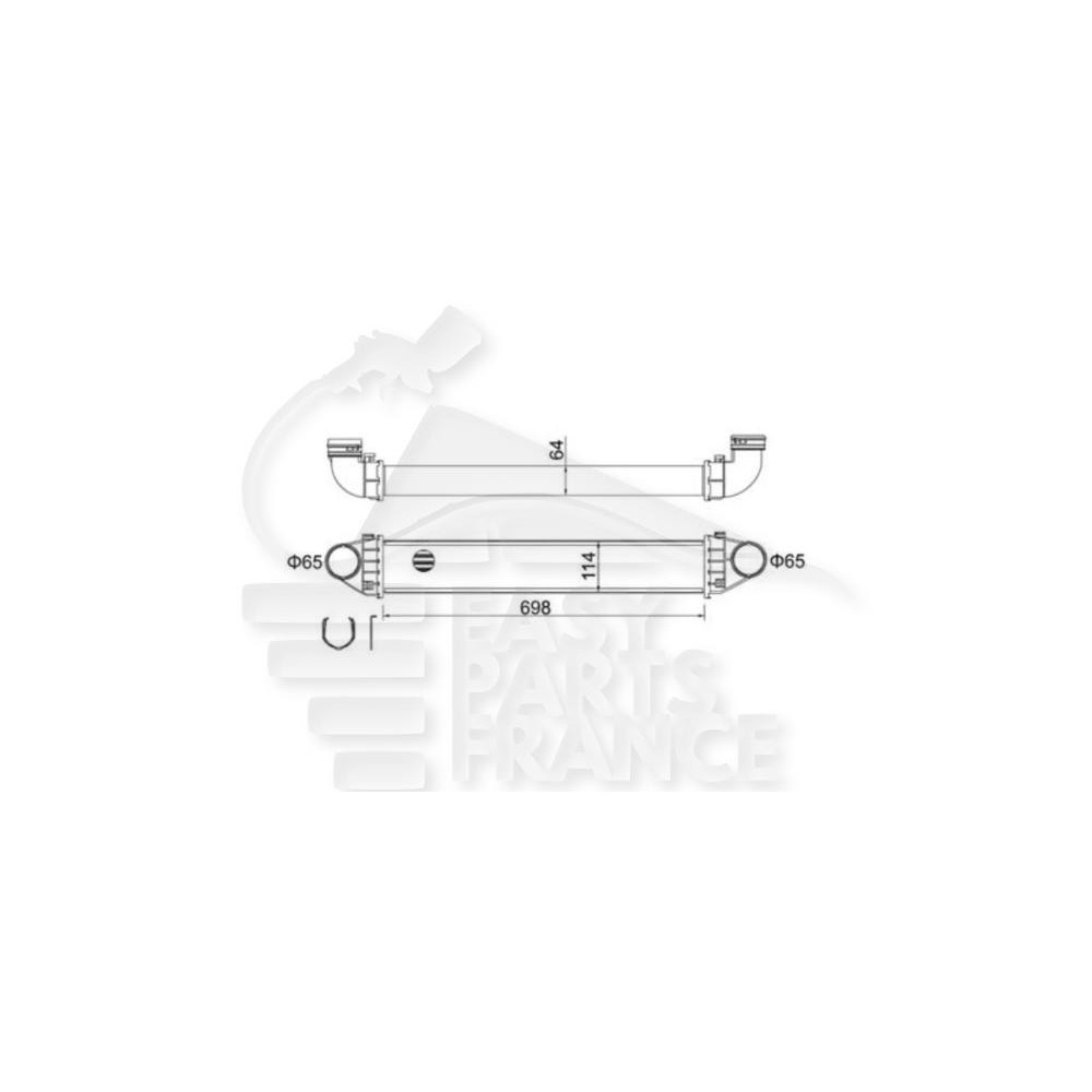 ECHANGEUR CDI TYPES pour MERCEDES CLASSE A - W169