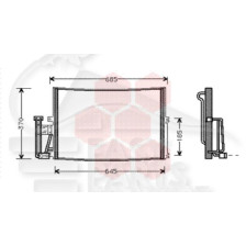 CONDENSEUR TT TYPES 590 X 375 X 25 