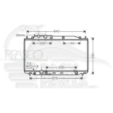 RADIATEUR 1.4 AVEC OU SANS CLIM .. BOÎTE AUTO pour HONDA CIVIC