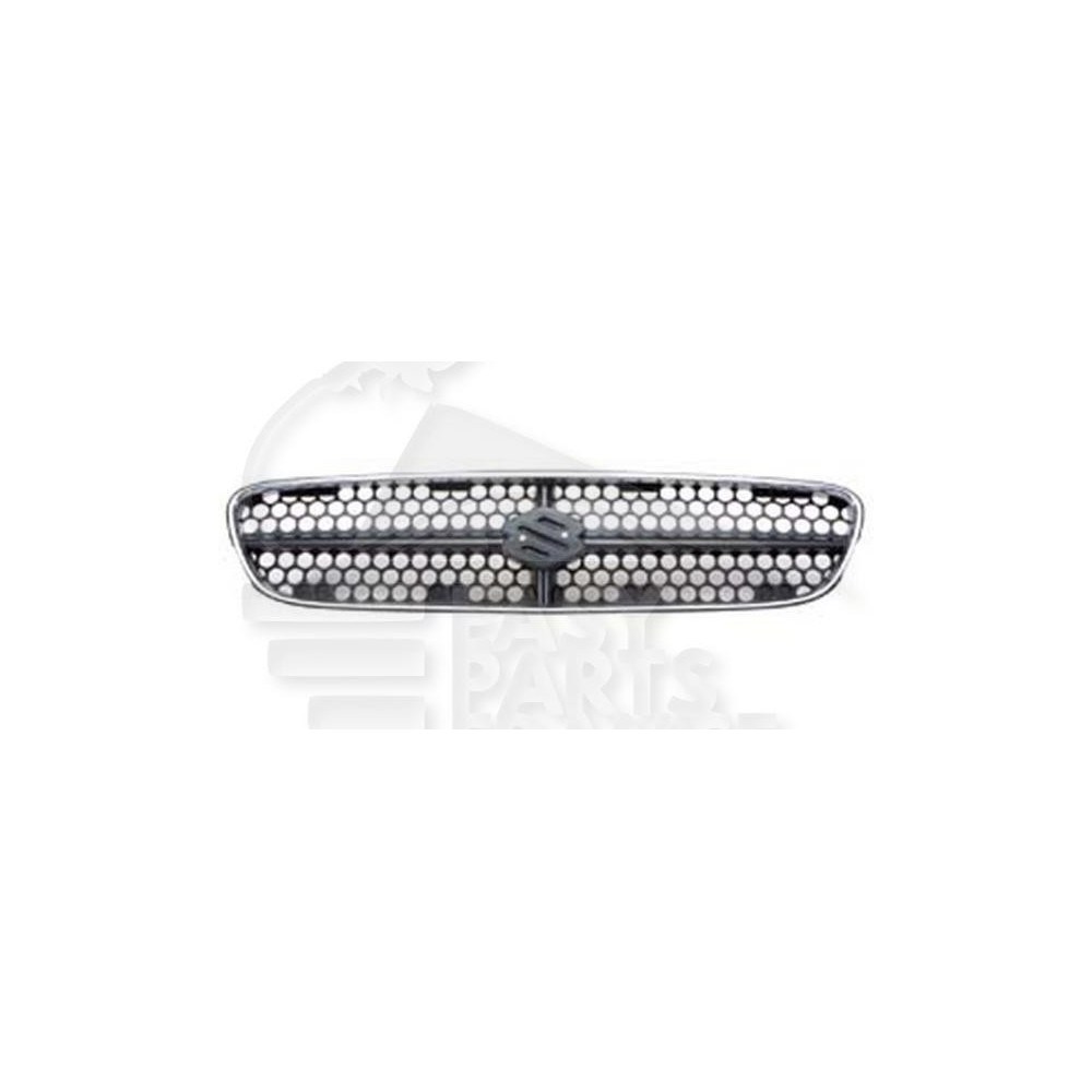GRILLE DE CALANDRE CHROMEE/NOIRE → 09/01 pour SUZUKI BALENO