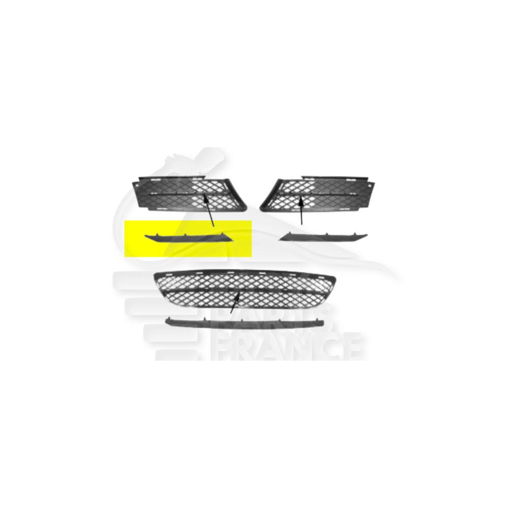 MOULURE NOIRE DE GRILLE DE PARE-CHOC AVANT-DROIT pour BMW S3 E90