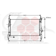 RADIATEUR TOUS TYPES AVEC CLIM 770 X 380 X 26 pour FORD TRANSIT