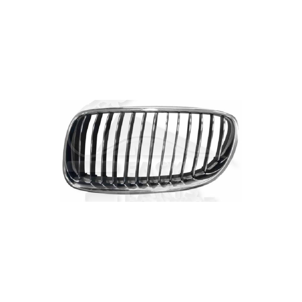 GRILLE DE CALANDRE AVANT-GAUCHE NOIRE - CHROMEE pour BMW S3 E92
