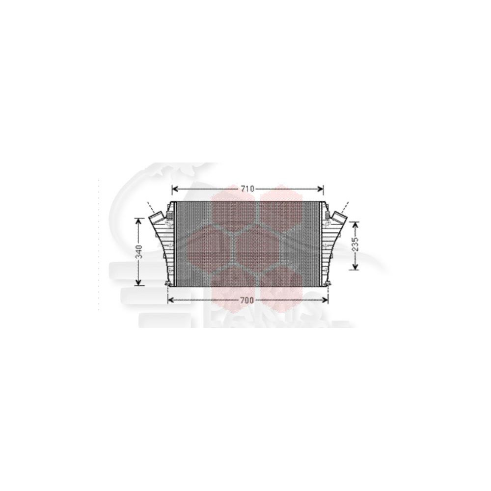 ECHANGEUR 1.9 CDTI BOITE AUTO/MÉCA 648 X 415 X 34 pour OPEL VECTRA