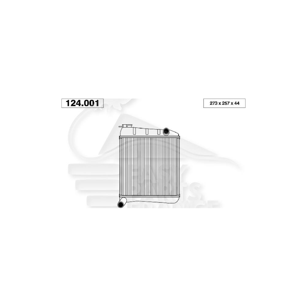 RADIATEUR TOUS TYPES SANS CLIM 270 X 264 X 34 pour MINI MINI