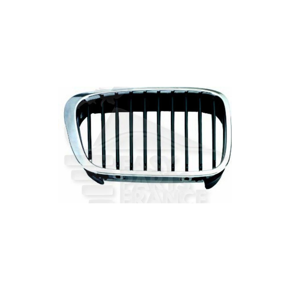 GRILLE DE CALANDRE AVANT-DROIT CHROMEE - NOIRE pour BMW S3 E46 3 PTES / COUPE